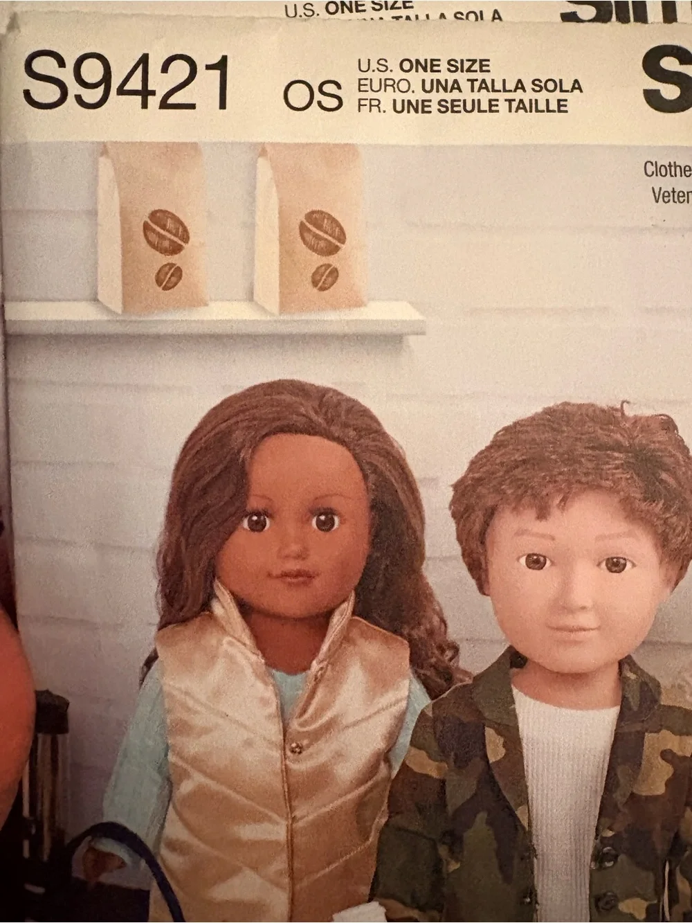 BN UNCUT SIMPLICITY 9421 OS SEWING PATTERNS DOLL CLOTHES